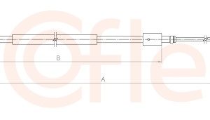 Cablu frana de parcare COFLE 1.CT001 – CITROEN | AutoRival