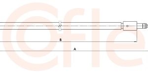 Cablu frana de parcare COFLE 1.CT010 – CITROEN | AutoRival