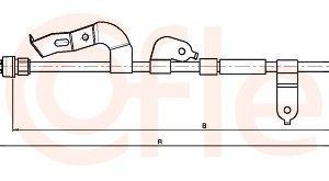 Cablu frana de parcare COFLE 10.4513 – CITROEN | AutoRival