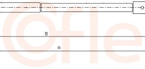 Cablu frana de parcare COFLE 10.4582 – CITROEN | AutoRival