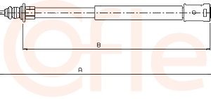 Cablu frana de parcare COFLE 10.4611 – CITROEN | AutoRival