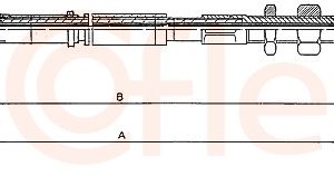Cablu frana de parcare COFLE 10.4651 – CITROEN | AutoRival