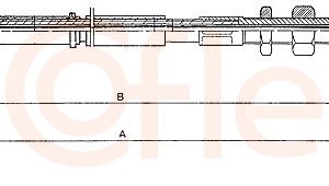 Cablu frana de parcare COFLE 10.4652 – CITROEN | AutoRival