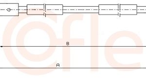 Cablu frana de parcare COFLE 10.4657 – CITROEN | AutoRival