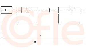 Cablu frana de parcare COFLE 10.4658 – CITROEN | AutoRival
