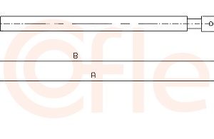 Cablu frana de parcare COFLE 10.4663 – CITROEN | AutoRival