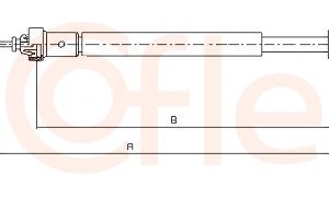Cablu frana de parcare COFLE 10.4707 – CITROEN | AutoRival