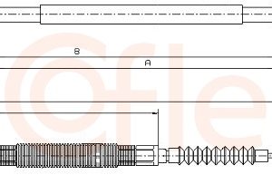 Cablu frana de parcare COFLE 10.4728 – CITROEN | AutoRival