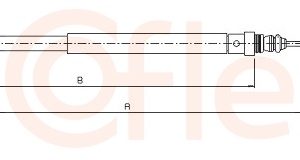 Cablu frana de parcare COFLE 10.4735 – CITROEN | AutoRival