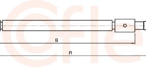 Cablu frana de parcare COFLE 10.6301 – CITROEN | AutoRival