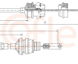 Cablu ambreiaj COFLE 11.2196 – CITROEN | AutoRival