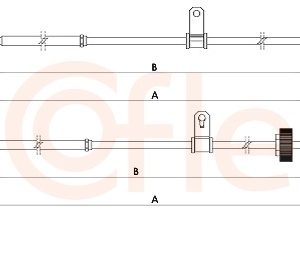 Cablu frana de parcare COFLE 92.1E.CT002 – CITROEN | AutoRival