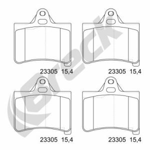 Set placute frana BRECK 23305 00 702 00 – CITROEN | AutoRival