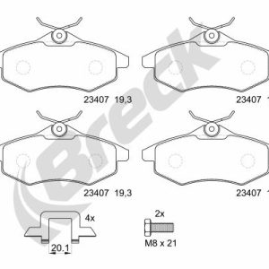 Set placute frana BRECK 23407 00 702 00 – CITROEN | AutoRival