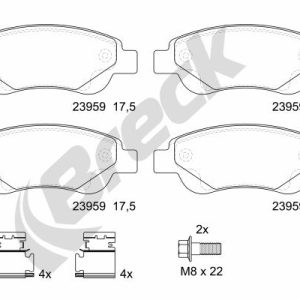 Set placute frana BRECK 23959 00 702 00 – CITROEN | AutoRival