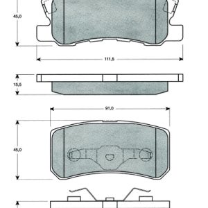 Set placute frana MTR MT520 – CITROEN | AutoRival