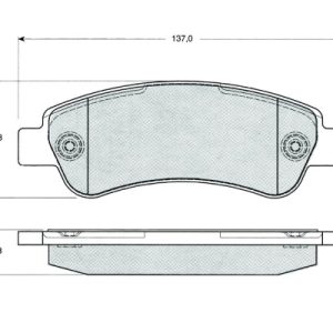 Set placute frana MTR MT568 – CITROEN | AutoRival