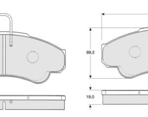 Set placute frana MTR MT616 – CITROEN | AutoRival