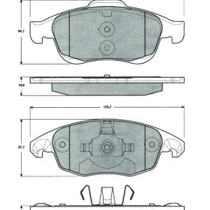 Set placute frana MTR MT641 – CITROEN | AutoRival