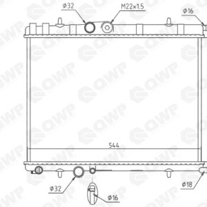Radiator racire motor QWP WRA106 – CITROEN | AutoRival
