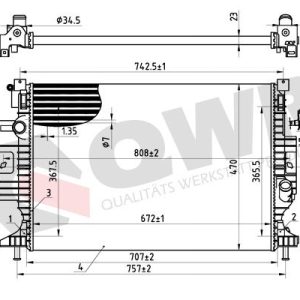 Radiator racire motor QWP WRA482 – CITROEN | AutoRival
