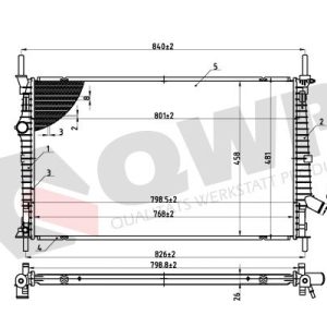 Radiator racire motor QWP WRA483 – CITROEN | AutoRival