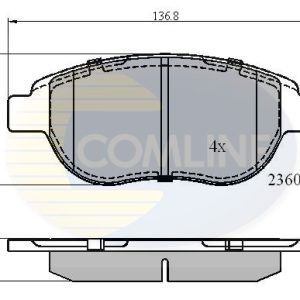 Set placute frana COMLINE CBP01038 – CITROEN | AutoRival