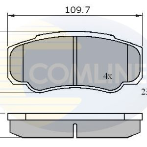 Set placute frana COMLINE CBP01042 – CITROEN | AutoRival