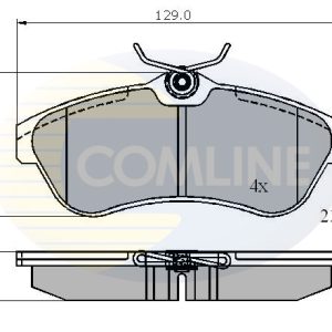 Set placute frana COMLINE CBP01146 – CITROEN | AutoRival