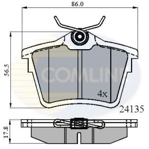 Set placute frana COMLINE CBP01252 – CITROEN | AutoRival