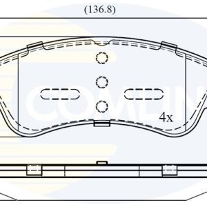 Set placute frana COMLINE CBP01525 – CITROEN | AutoRival