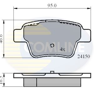 Set placute frana COMLINE CBP01658 – CITROEN | AutoRival