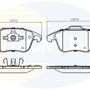 Set placute frana COMLINE CBP01720 – CITROEN | AutoRival