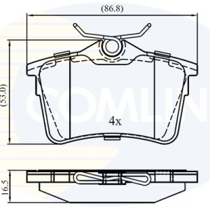 Set placute frana COMLINE CBP01797 – CITROEN | AutoRival