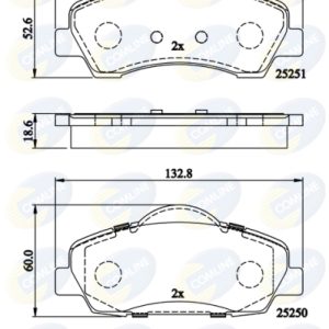Set placute frana COMLINE CBP02199 – CITROEN | AutoRival