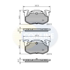 Set placute frana COMLINE CBP0522 – CITROEN | AutoRival