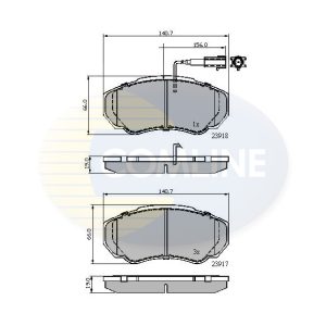 Set placute frana COMLINE CBP11040 – CITROEN | AutoRival