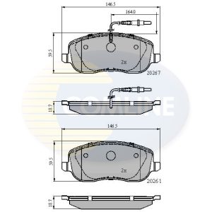 Set placute frana COMLINE CBP11158 – CITROEN | AutoRival