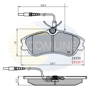 Set placute frana COMLINE CBP1174 – CITROEN | AutoRival