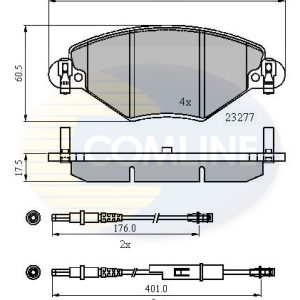 Set placute frana COMLINE CBP21120 – CITROEN | AutoRival