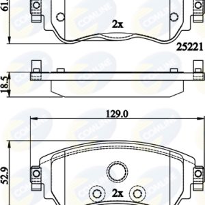 Set placute frana COMLINE CBP32145 – CITROEN | AutoRival