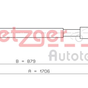 Cablu frana de parcare METZGER 10.4525 – CITROEN | AutoRival