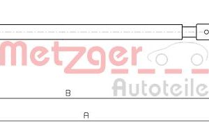Cablu frana de parcare METZGER 10.4663 – CITROEN | AutoRival