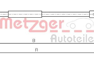 Cablu frana de parcare METZGER 10.4713 – CITROEN | AutoRival