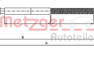 Cablu frana de parcare METZGER 10.4737 – CITROEN | AutoRival
