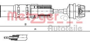 Cablu ambreiaj METZGER 11.2280 – CITROEN | AutoRival