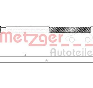 Cablu frana de parcare METZGER 12.0744 – CITROEN | AutoRival