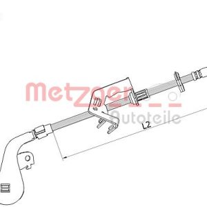 Furtun frana METZGER 4110927 – CITROEN | AutoRival