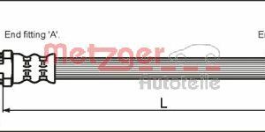 Furtun frana METZGER 4111166 – CITROEN | AutoRival