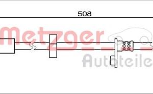 Furtun frana METZGER 4112027 – CITROEN | AutoRival